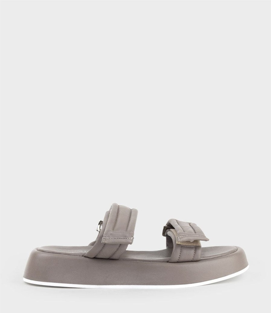 Edward Meller Hamlet Quilted Strap Slide On Unit In Taupe Best