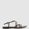 Edward Meller Serville Strappy Sandal In Black Best