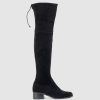 Edward Meller Veda40 Otk Stretch Boot In Black Suede Clearance