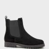 Edward Meller Wyatt Chukka Boot On Rubber Sole In Black Suede Wholesale