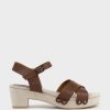 Edward Meller Samsa65 Studded Sandal On Unit In Tan Hot