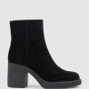 Edward Meller Ultra85 Ankle Boot On Unit In Black Suede Best