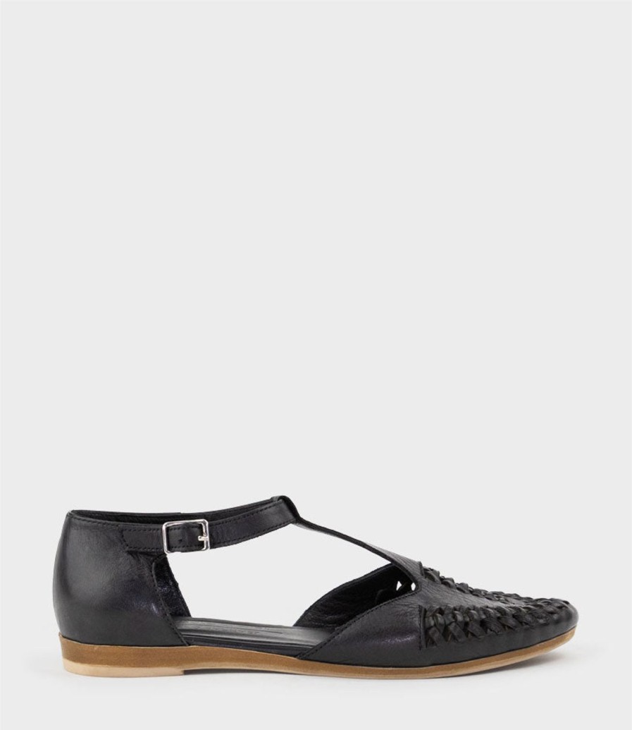 Edward Meller Swain Closed Toe Sandal In Black Best