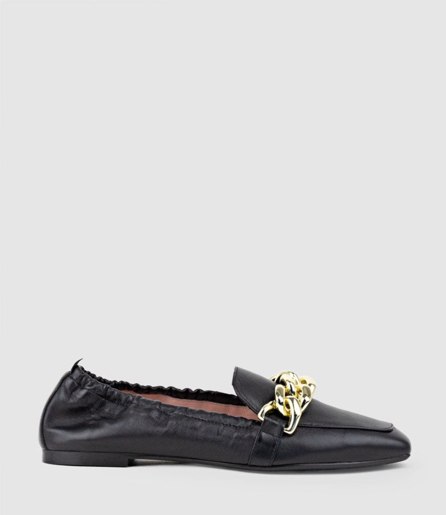 Edward Meller Giani Loafer With Chain In Black Online