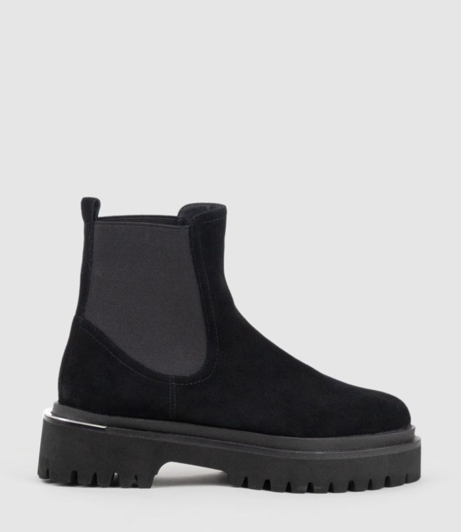 Edward Meller Wilmott Chukka Boot On Eva Sole In Black Suede Wholesale