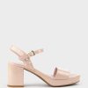 Edward Meller Sylas75 Platform Sandal In Nude Patent Online