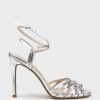 Edward Meller Wilder100 Strappy Sandal In Silver Best