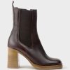 Edward Meller Zurra Block Heel Chukka Boot In Brown Best