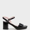 Edward Meller Sylas75 Platform Sandal In Black Patent Wholesale