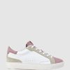 Edward Meller Josette Sneaker With Accents In Pink Combo Wholesale