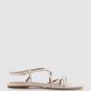 Edward Meller Serville Strappy Sandal In Offwhite Best