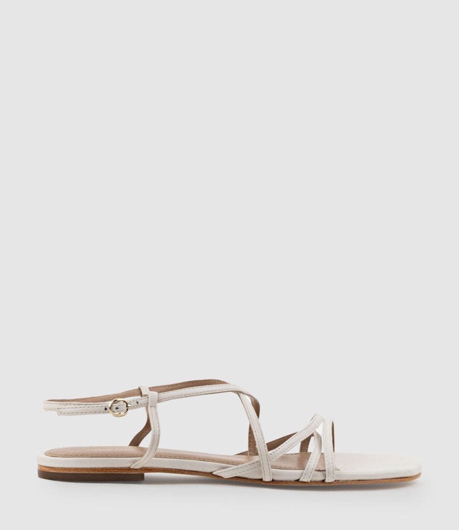 Edward Meller Serville Strappy Sandal In Offwhite Best