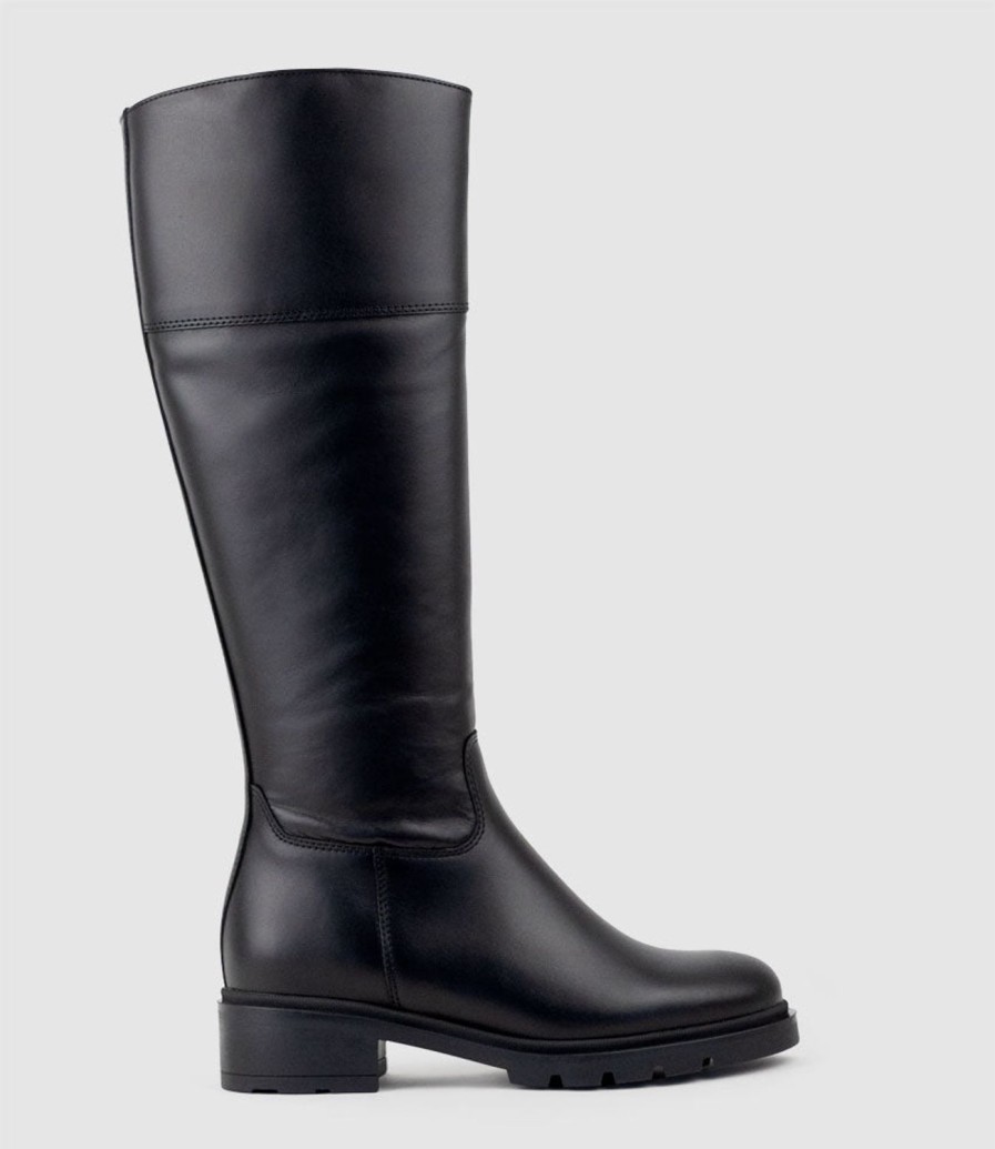 Edward Meller Savoury Classic Knee Boot In Black Online