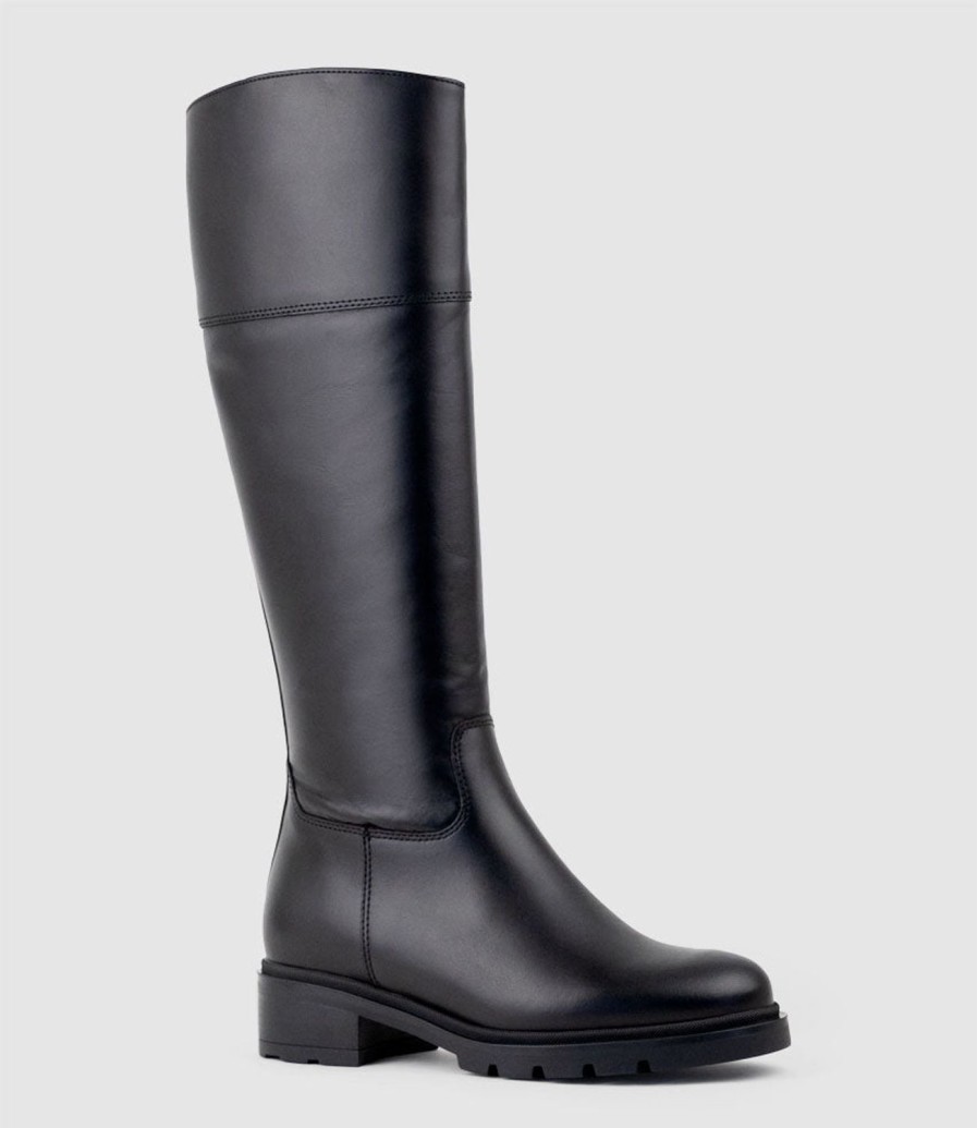 Edward Meller Savoury Classic Knee Boot In Black Online