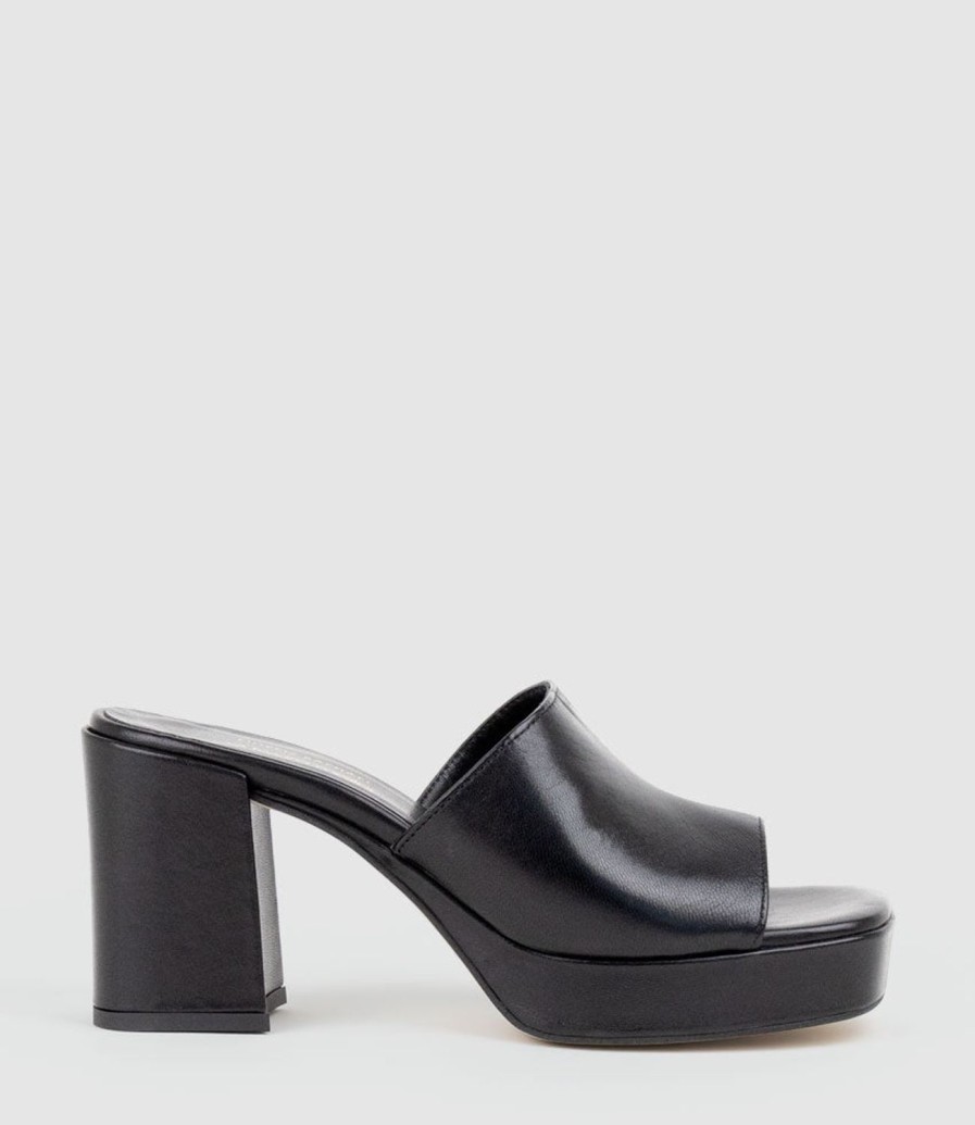 Edward Meller Tilla90 Platform Slide In Black Hot