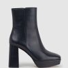 Edward Meller Uriel95 Platform Boot In Black Baby Calf Clearance