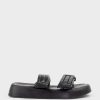 Edward Meller Hamlet Quilted Strap Slide On Unit In Black Online