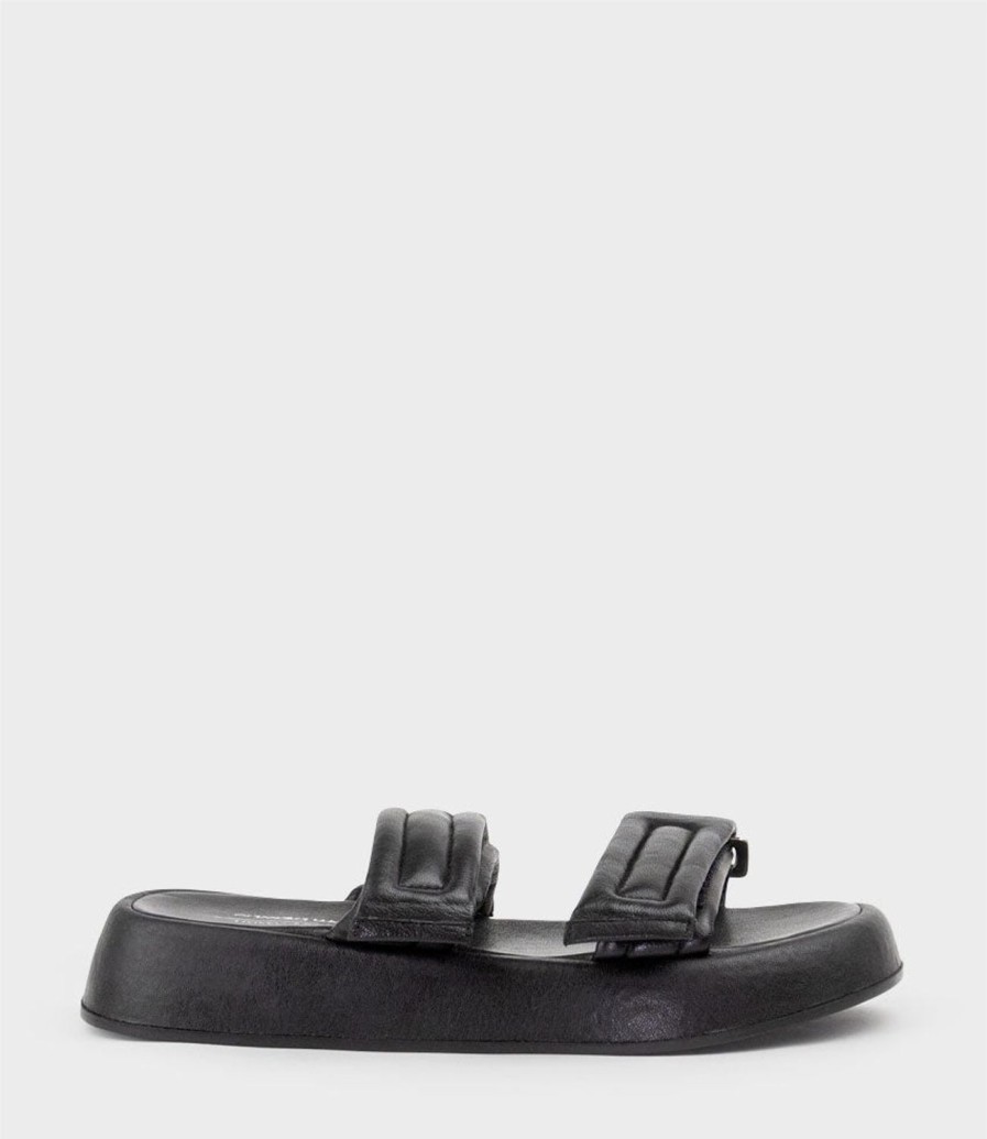 Edward Meller Hamlet Quilted Strap Slide On Unit In Black Online