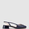 Edward Meller Dallis30 Cap Toe Slingback In Navy Online