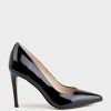 Edward Meller Gaga 100Mm Pointed Toe Pump In Black Patent Hot