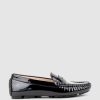 Edward Meller Gracey Driving Moccasin In Black Patent Hot