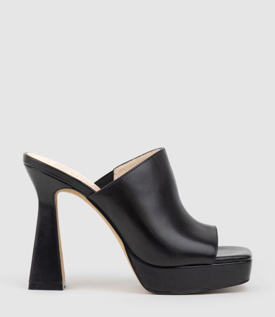 Edward Meller Isha110 Platform Slide In Black Best