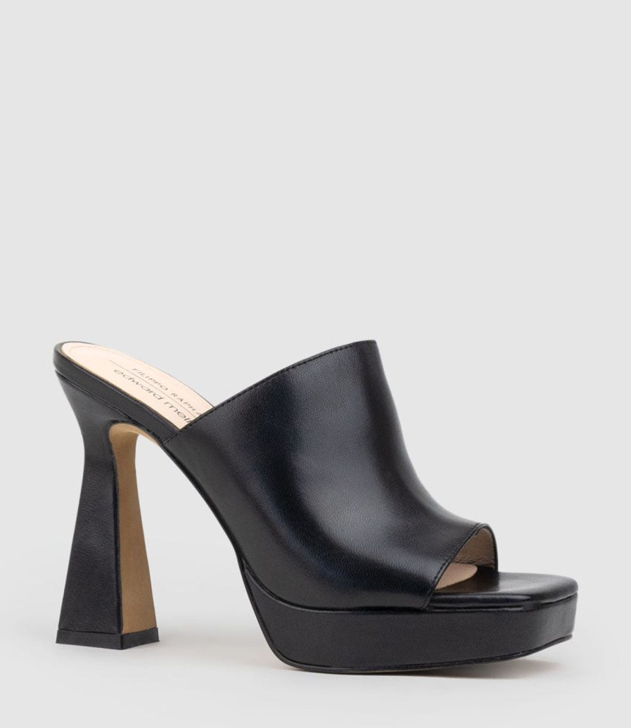 Edward Meller Isha110 Platform Slide In Black Best