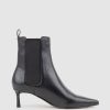 Edward Meller Ziria55 Pointed Boot With Gusset In Black Calf Wholesale