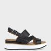 Edward Meller Laith Asymmetrical Sandal On Unit In Black Clearance