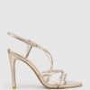 Edward Meller Willa100 Strappy Sandal In Rosegold Hot