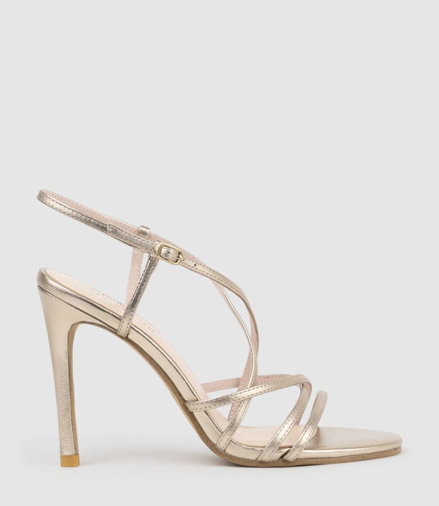 Edward Meller Willa100 Strappy Sandal In Rosegold Hot