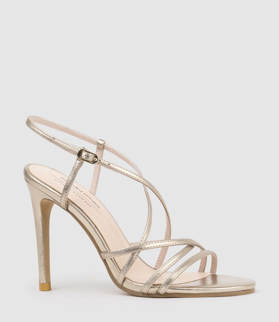 Edward Meller Willa100 Strappy Sandal In Rosegold Hot