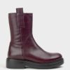 Edward Meller Udo Ankle Boot On Rubber Sole In Bordeaux Wholesale