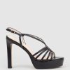 Edward Meller Sienna110 Strappy Platform Sandal In Black Online