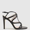 Edward Meller Willow100 Intricate Strap Sandal In Black Clearance