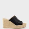 Edward Meller Milara Slide Espadrille In Black Clearance