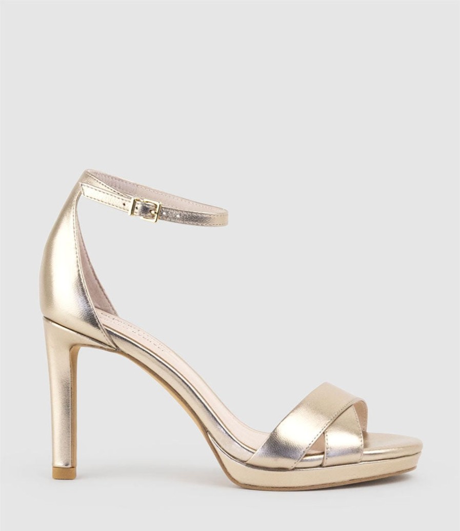 Edward Meller Santo90 Asymmetrical Platform Sandal In Rosegold Best