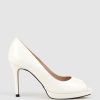 Edward Meller Corine95 Peeptoe Pump In Offwhite Clearance