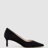 Edward Meller Annette55 V Throat Pump In Black Suede Online