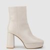 Edward Meller Uriel95 Platform Boot In Nude Baby Calf Clearance