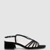 Edward Meller Sama35 Strappy Sandal In Black Suede Online