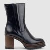 Edward Meller Ulara85 Lug Sole Ankle Boot In Black Clearance