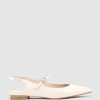 Edward Meller Eugenia Flat Slingback With Strap In Offwhite Calf Wholesale