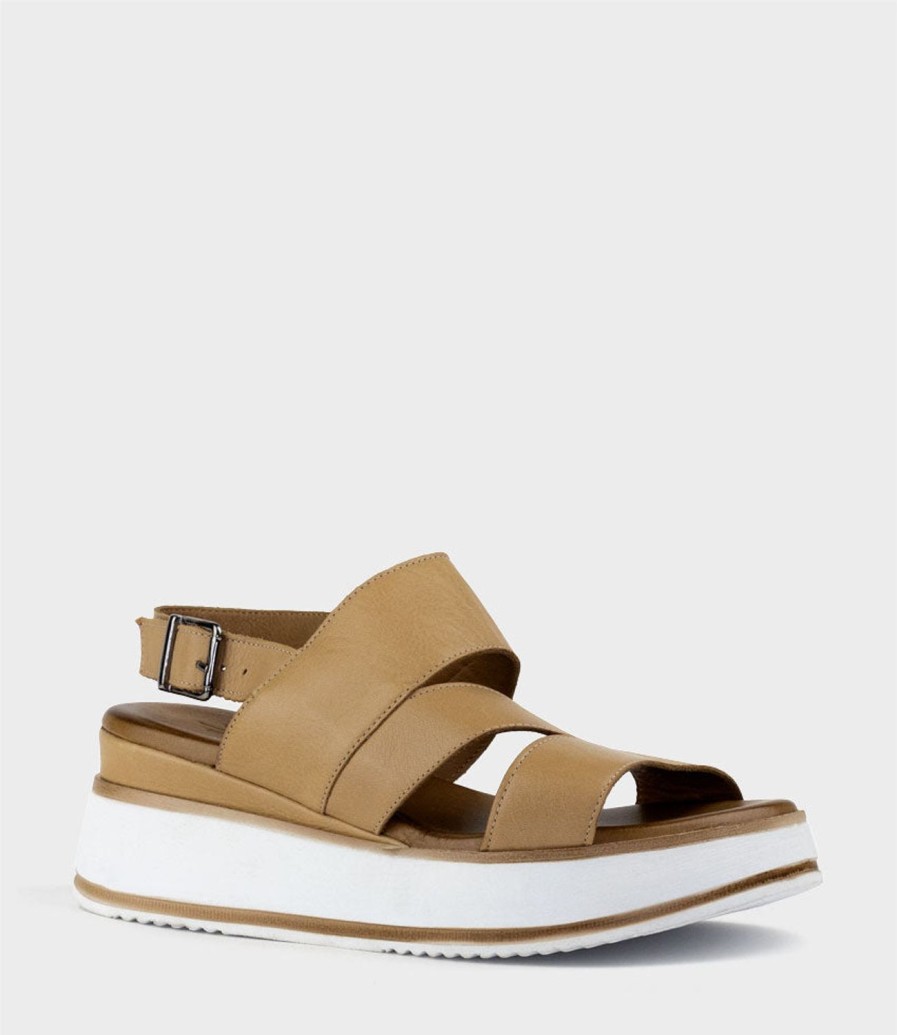 Edward Meller Laith Asymmetrical Sandal On Unit In Natural Online