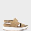 Edward Meller Laith Asymmetrical Sandal On Unit In Natural Best