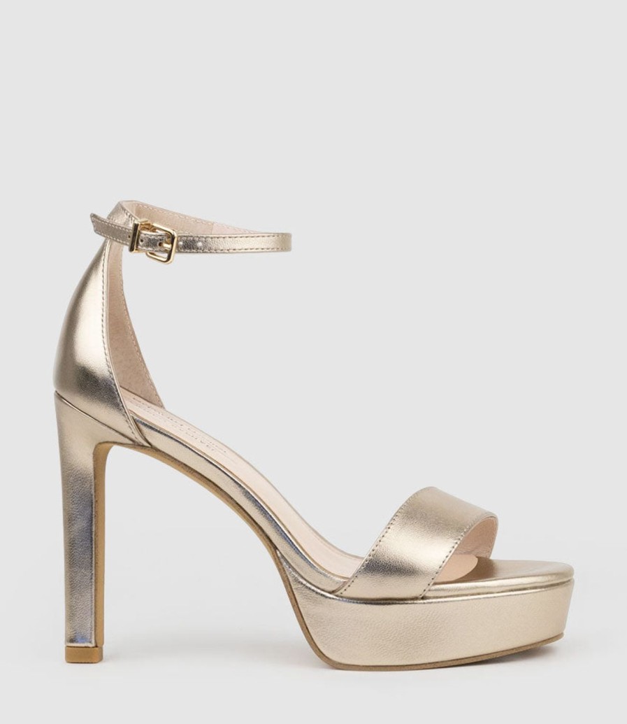 Edward Meller Sydney110 Single Strap Platform Sandal In Rosegold Online