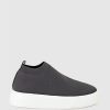 Edward Meller Jemma Pull On Stretch Sneaker In Grey New