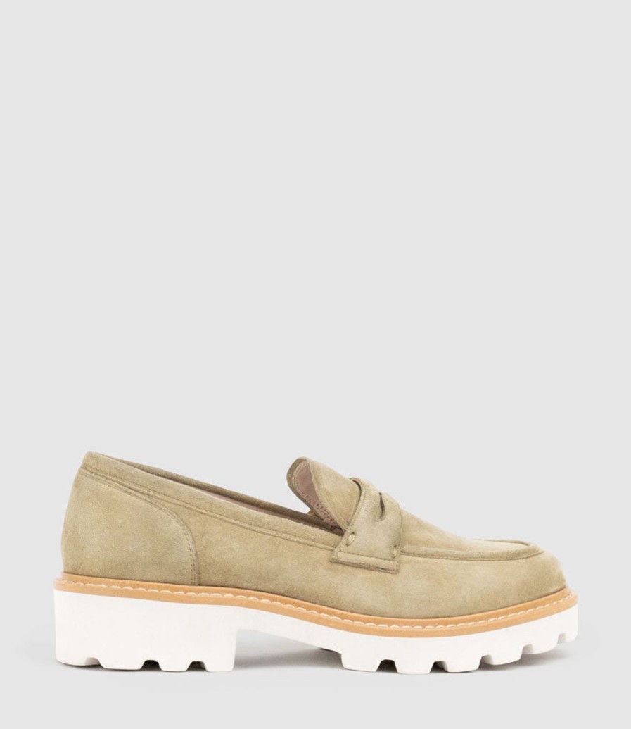 Edward Meller Gaston Moccasin In Camel Suede Hot