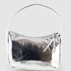 Edward Meller Narina Large Soft Bag In Silver Crush Wholesale