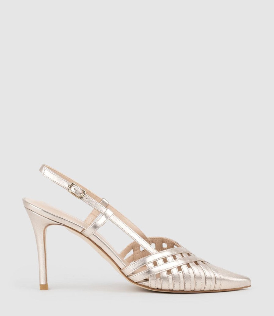 Edward Meller Dahlia100 Posted Slingback Pump In Rosegold Wholesale